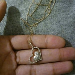 Zales rose gold diamond necklace